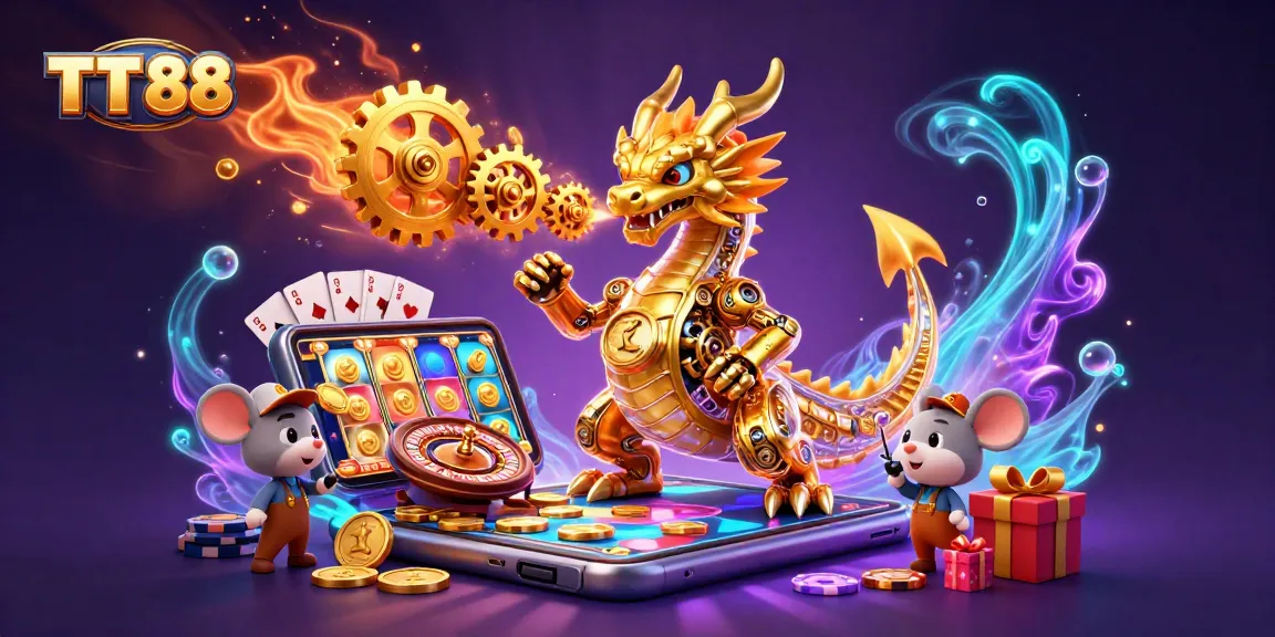 Engage with TT 88's thrilling casino experience featuring animated elements and rich gameplay.