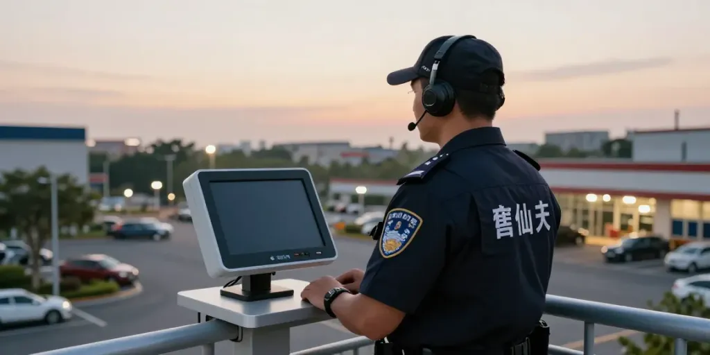 Security Services in London provided by a licensed professional ensuring local business safety.