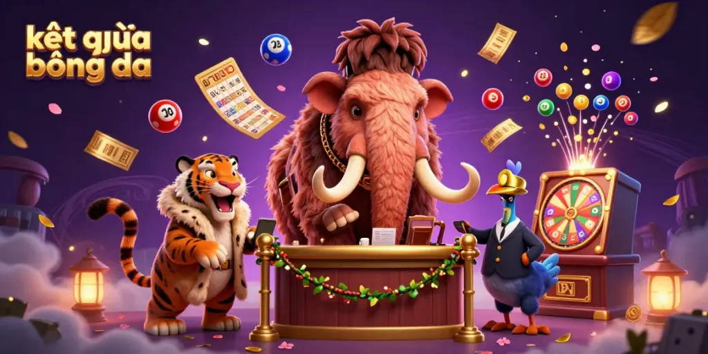 Experience kết quả bóng đá with dynamic characters and thrilling gambling elements in a vibrant casino scene.